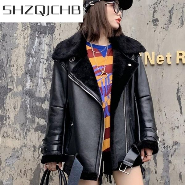 women's fur & faux jchb 2021 luxury shearling real winter coat female brand sheepskin biker jacket streetwear black thick warm zipper o
women's fur & faux jchb 2021 luxury shearling real winter coat female brand sheepskin biker jacket streetwear black thick warm zipper o