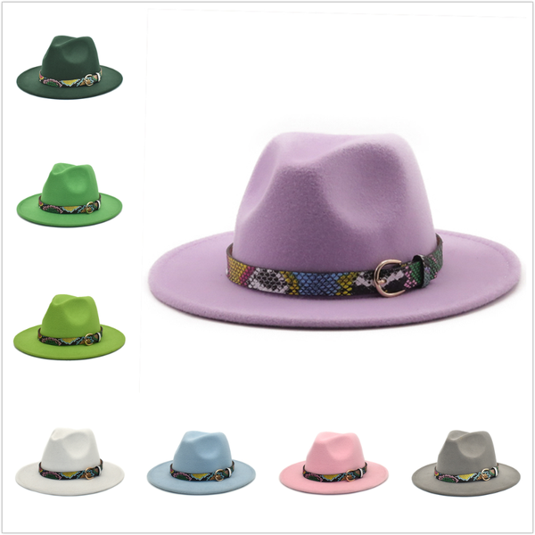 wide brim hats winter autumn imitation woolen women men fedoras jazz hat with leopard belt european ladies round caps bowler, Blue;gray
wide brim hats winter autumn imitation woolen women men fedoras jazz hat with leopard belt european ladies round caps bowler, Blue;gray