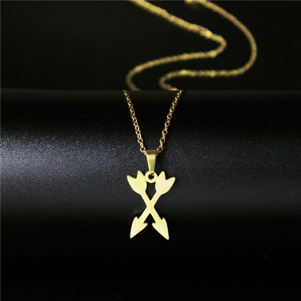 stainless steel necklace for women arrow sweater necklaces aesthetic lovers gold chains pendant female jewelry wholesale, Silver
stainless steel necklace for women arrow sweater necklaces aesthetic lovers gold chains pendant female jewelry wholesale, Silver