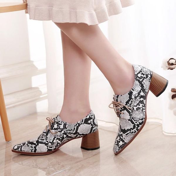 dress shoes womens pointed toe snake skin pattern block chunky high heel lace up ol wintip brogue gladiator c464, Black
dress shoes womens pointed toe snake skin pattern block chunky high heel lace up ol wintip brogue gladiator c464, Black