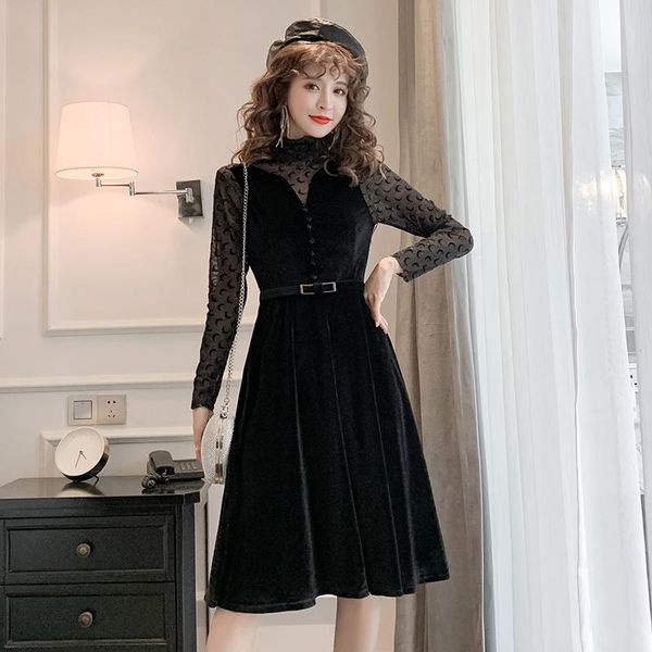 casual dresses coigarsam 3xl plus size full sleeve women dress spring turtleneck high waist black 8508, Black;gray
casual dresses coigarsam 3xl plus size full sleeve women dress spring turtleneck high waist black 8508, Black;gray