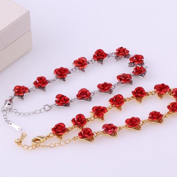 link, chain 20+5cm rose gold color link romantic bracelet with red enamel jewelry valentine gift for love, Black
link, chain 20+5cm rose gold color link romantic bracelet with red enamel jewelry valentine gift for love, Black