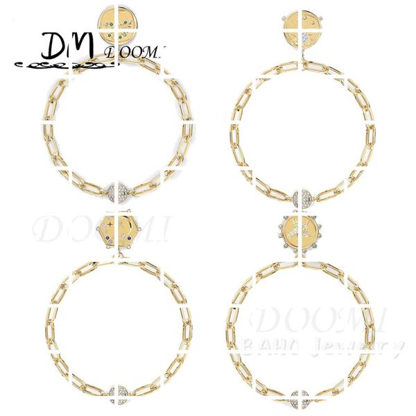 link, chain fashion jewelry swa1:1 charm geometric golden hexagon design, star moon magnetic buckle bracelet female, Black
link, chain fashion jewelry swa1:1 charm geometric golden hexagon design, star moon magnetic buckle bracelet female, Black
