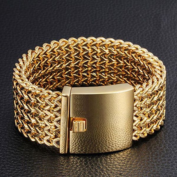 link, chain fashion 316 stainless steel link bracelets high polished silver or gold mesh bracelet men's wholesale jewelry, Black
link, chain fashion 316 stainless steel link bracelets high polished silver or gold mesh bracelet men's wholesale jewelry, Black