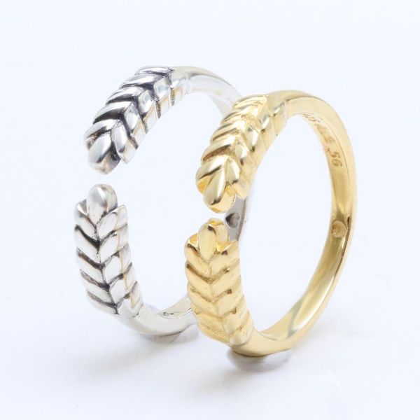 cluster rings authentic 100% 925 sterling silver open grain ring elegant wheat ear stacking for women female original jewelry, Golden;silver
cluster rings authentic 100% 925 sterling silver open grain ring elegant wheat ear stacking for women female original jewelry, Golden;silver