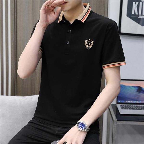 brand summer casual shirts men polos short sleeve breath silim fit embroidery print fashion para hombre, White;black
brand summer casual shirts men polos short sleeve breath silim fit embroidery print fashion para hombre, White;black