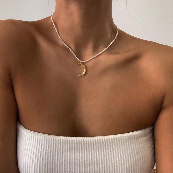 timeless wonder glam natural pearl moon choker necklace women jewelry punk gothic boho designer ins trendy rare gift 2341 chokers, Golden;silver
timeless wonder glam natural pearl moon choker necklace women jewelry punk gothic boho designer ins trendy rare gift 2341 chokers, Golden;silver