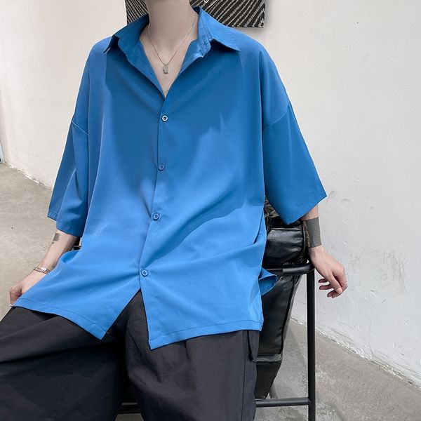 men's casual shirts solid clean loose men's 6-color short sleeve shirt a071-c15-p35 jriv, White;black
men's casual shirts solid clean loose men's 6-color short sleeve shirt a071-c15-p35 jriv, White;black