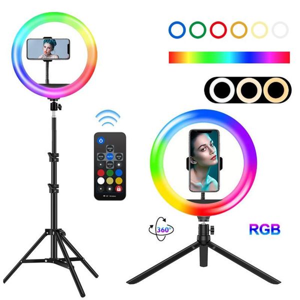 inch dimmable rgb led selfie ring fill light po lamp with tripod for makeup video live aro de luz para celular flash heads
inch dimmable rgb led selfie ring fill light po lamp with tripod for makeup video live aro de luz para celular flash heads