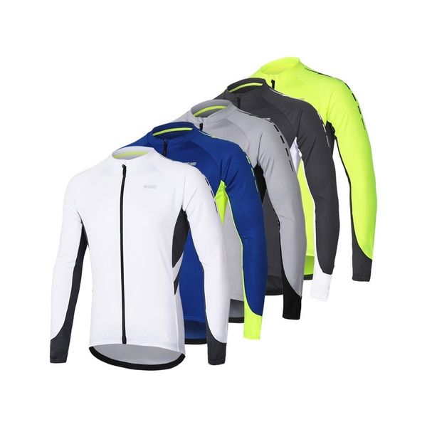 arsuxeo matching color quick dry breathable cycling long sleeve mountain bike riding suit 6030, Black;white
arsuxeo matching color quick dry breathable cycling long sleeve mountain bike riding suit 6030, Black;white