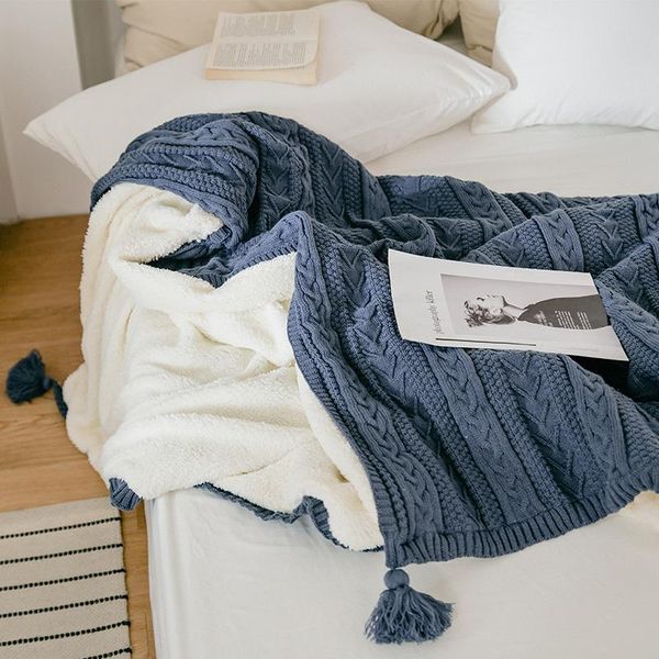 blankets ins tassel knitted blanket cover warm autumn and winter soft comfortable single double coral velvet sofa
blankets ins tassel knitted blanket cover warm autumn and winter soft comfortable single double coral velvet sofa