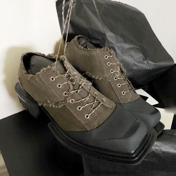 women's square toe canvas patchwork pumps med heels england style lace up shoes b239 dress, Black
women's square toe canvas patchwork pumps med heels england style lace up shoes b239 dress, Black