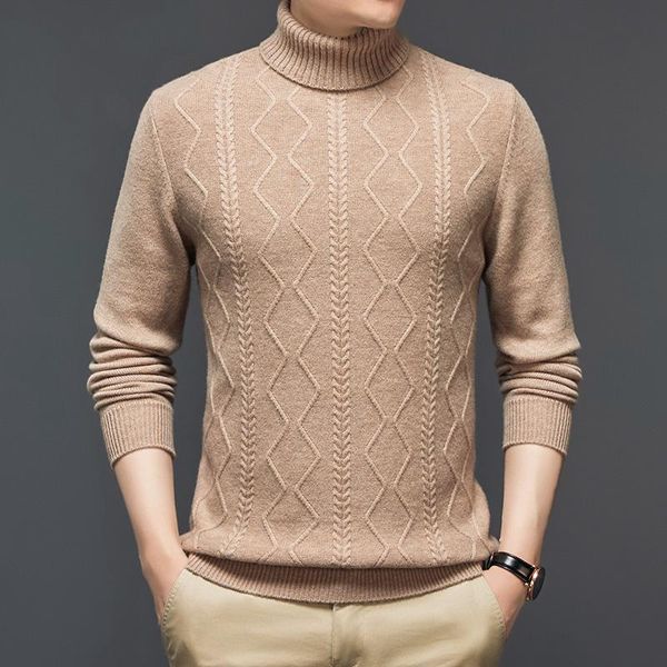 men's sweaters arrival male cashmere thick 2021 winter turtleneck 100% wool knitwear long sleeve man pure warm plaid sweater, White;black
men's sweaters arrival male cashmere thick 2021 winter turtleneck 100% wool knitwear long sleeve man pure warm plaid sweater, White;black