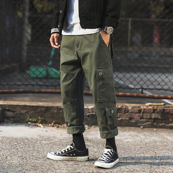 men's pants vintage cargo 2021 mens hiphop khaki pockets joggers male korean fashion sweatpants winter overalls, Black
men's pants vintage cargo 2021 mens hiphop khaki pockets joggers male korean fashion sweatpants winter overalls, Black