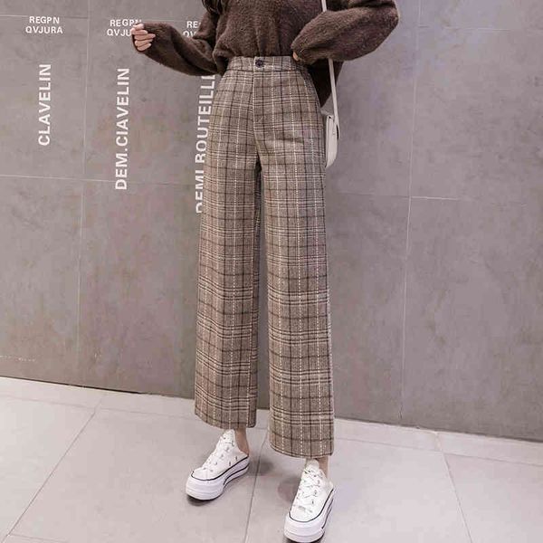 woolen plaid pants women elastic high waist ankle-length pant plus size harajuku wide leg trousers spring/autumn 210522, Black;white
woolen plaid pants women elastic high waist ankle-length pant plus size harajuku wide leg trousers spring/autumn 210522, Black;white