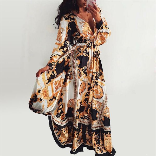 boho vintage long sleeve floral womens dresses maxi fashion holiday beach v neck, Black;gray
boho vintage long sleeve floral womens dresses maxi fashion holiday beach v neck, Black;gray
