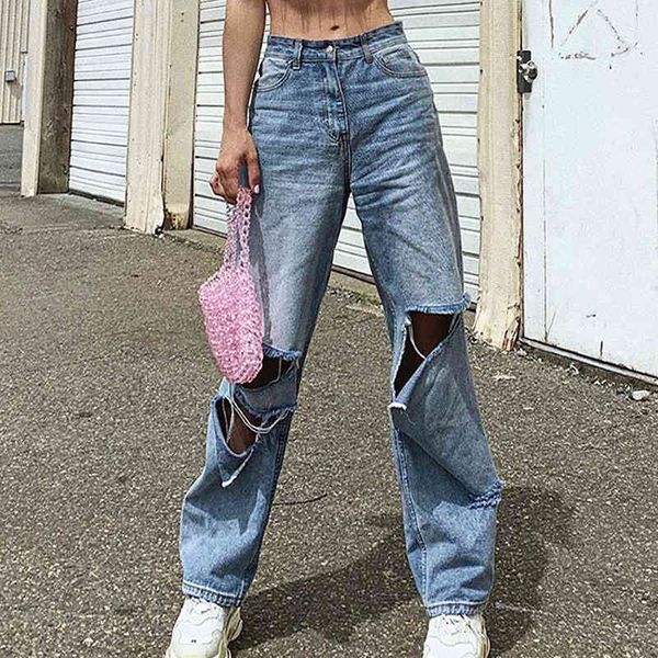 jean women's jeans high waist, straight, long leg, shattered, with a broken hole, classic, female streetwear, Blue
jean women's jeans high waist, straight, long leg, shattered, with a broken hole, classic, female streetwear, Blue