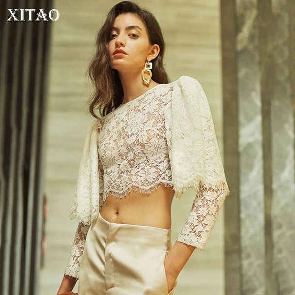 women's blouses & shirts xitao lace hollow out solid shirt women 2021 autumn casual fashion style temperament all match full sleeve blo, White
women's blouses & shirts xitao lace hollow out solid shirt women 2021 autumn casual fashion style temperament all match full sleeve blo, White