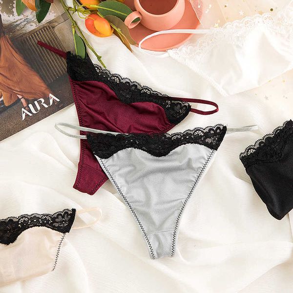 briefs panties thong women's satin ribbon temptation traceless french lace t, Black;white
briefs panties thong women's satin ribbon temptation traceless french lace t, Black;white