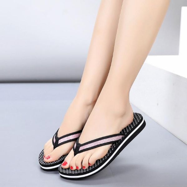 high-grade contracted style summer shoes lady flip-flops colorful slippers women sweet comfortable thin soles beach sandals, Black
high-grade contracted style summer shoes lady flip-flops colorful slippers women sweet comfortable thin soles beach sandals, Black