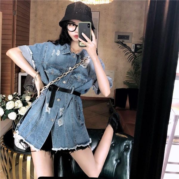 women's jackets loose women jacket hipster fashion brand ladies blue denim coats summer style streetwear clothing korean hole, Black;brown
women's jackets loose women jacket hipster fashion brand ladies blue denim coats summer style streetwear clothing korean hole, Black;brown