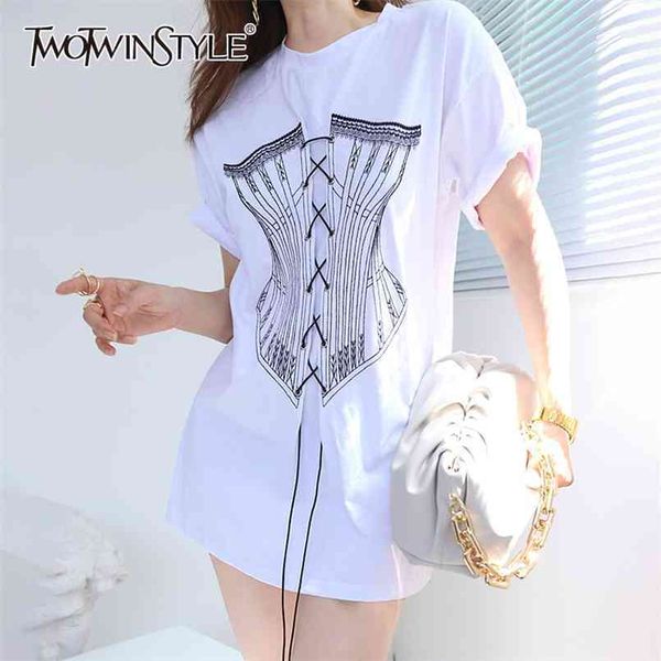 twowinsyle white cross bandage shirt for women o neck short sleeve casual loose shirts female fashion clothing summer 210524
twowinsyle white cross bandage shirt for women o neck short sleeve casual loose shirts female fashion clothing summer 210524
