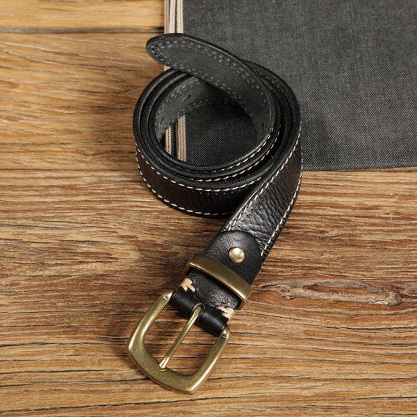 belts premium men's full grain thick cow leather belt designer quality vintage luxury jeans brass buckle, Black;brown
belts premium men's full grain thick cow leather belt designer quality vintage luxury jeans brass buckle, Black;brown