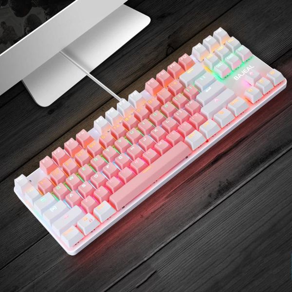 keyboards k100 mechanical keyboard two-color 87-key green axis pink gaming girl abs wear-resistant keycap
keyboards k100 mechanical keyboard two-color 87-key green axis pink gaming girl abs wear-resistant keycap