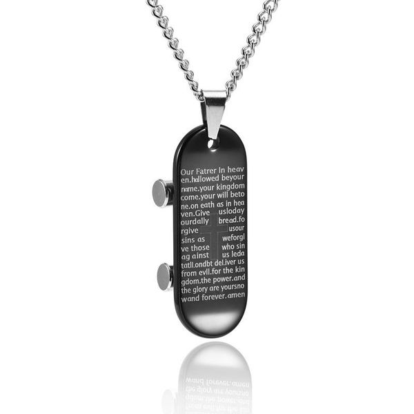 pendant necklaces ins titanium steel letter scooter necklace hip hop punk jump di men and women the same couple unique design jewelry, Silver
pendant necklaces ins titanium steel letter scooter necklace hip hop punk jump di men and women the same couple unique design jewelry, Silver