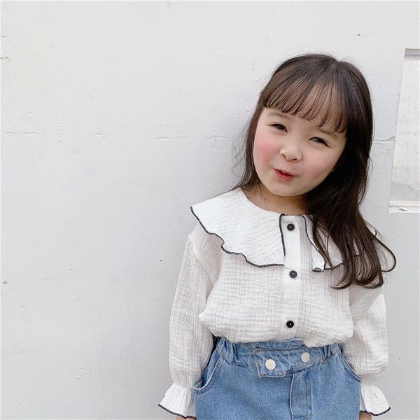 girls blouses spring white purple long sleeve shirts kids loose cotton shirt baby girl all match children clothes 1-6t, White;black
girls blouses spring white purple long sleeve shirts kids loose cotton shirt baby girl all match children clothes 1-6t, White;black