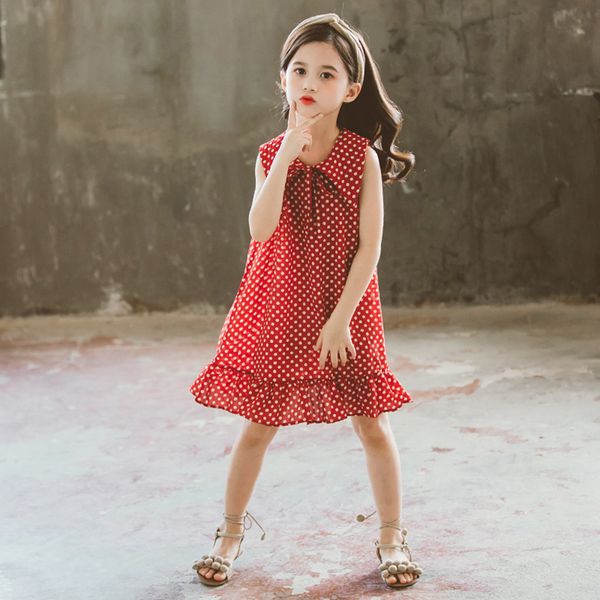 dress for girls dot pattern dress for girl sleeveless dress kids summer kids costume 6 8 10 12 14, Red;yellow
dress for girls dot pattern dress for girl sleeveless dress kids summer kids costume 6 8 10 12 14, Red;yellow
