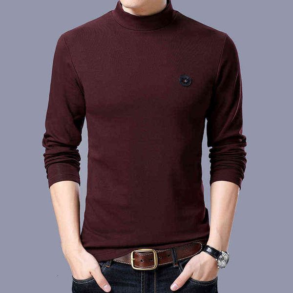 2021 autumn winter t-shirt long sleeve middle-aged and young men's simple half high collar bottoming shirt, White;black
2021 autumn winter t-shirt long sleeve middle-aged and young men's simple half high collar bottoming shirt, White;black