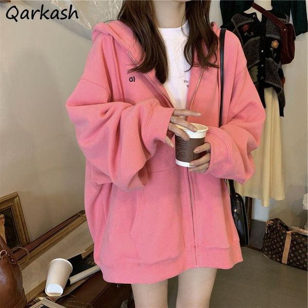 women's jackets women spring hooded outwear all-match oversize students zipper pink aprioct autumn baggy chic casual korean style, Black;brown
women's jackets women spring hooded outwear all-match oversize students zipper pink aprioct autumn baggy chic casual korean style, Black;brown