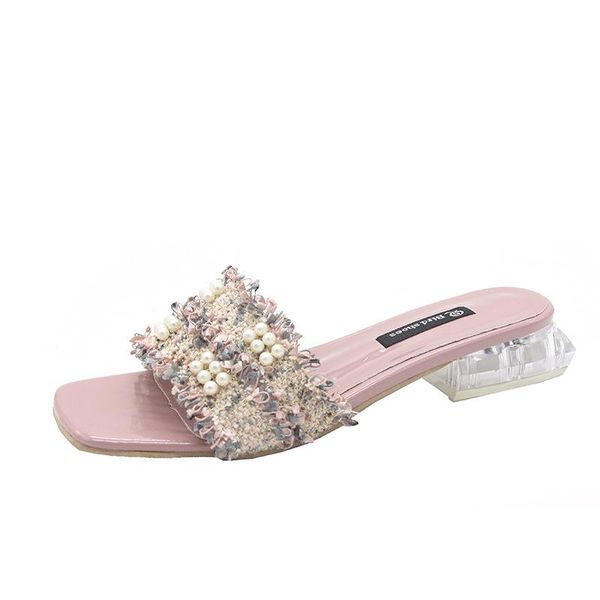 slippers 2021 summer women sweet pearl low heel women's fashion lace crystal sandals beach outside desingners flip flops, Black
slippers 2021 summer women sweet pearl low heel women's fashion lace crystal sandals beach outside desingners flip flops, Black