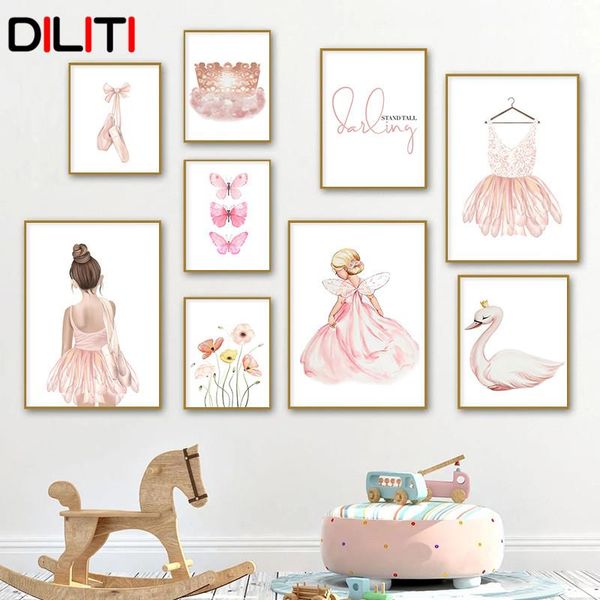 paintings ballet girl butterfly flamingo flower swan crown wall art canvas painting nordic posters and prints picture kids room decor
paintings ballet girl butterfly flamingo flower swan crown wall art canvas painting nordic posters and prints picture kids room decor
