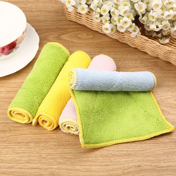 double-layer absorbent microfiber kitchen dish cloth non-stick oil household cleaning wiping towel kichen tool 27*14 cm
double-layer absorbent microfiber kitchen dish cloth non-stick oil household cleaning wiping towel kichen tool 27*14 cm
