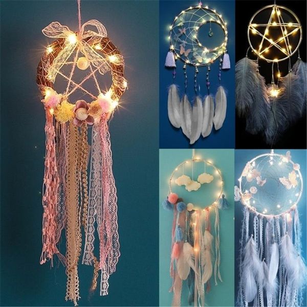 strings led lighting dream catcher girls dreamlike feather bedroom romantic dreamcatcher home bedside wall hanging party wedding decors
strings led lighting dream catcher girls dreamlike feather bedroom romantic dreamcatcher home bedside wall hanging party wedding decors