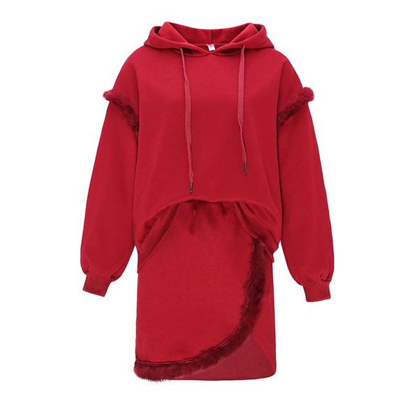 women hoodies fleece faux fur mini short skirt set gray red elastic waist long sleeve solid hooded 2 two pieces t0064 women's piece pan, White
women hoodies fleece faux fur mini short skirt set gray red elastic waist long sleeve solid hooded 2 two pieces t0064 women's piece pan, White