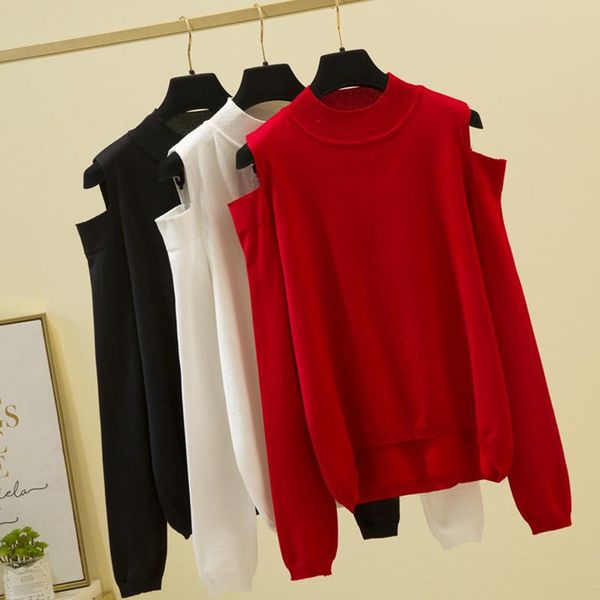 women's sweaters shintimes turtleneck 2021 winter clothes knitted sweater off shoulder women pullover long sleeve korean, White;black
women's sweaters shintimes turtleneck 2021 winter clothes knitted sweater off shoulder women pullover long sleeve korean, White;black