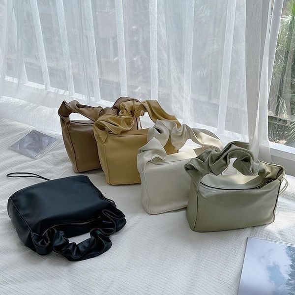 evening bags women's bag trend solid color shoulder creative drawstring handbag soft fold small square
evening bags women's bag trend solid color shoulder creative drawstring handbag soft fold small square