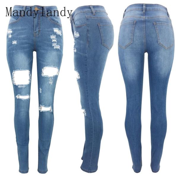 mandylandy women's casual skinny denim pencil pants autumn winter fashion high waist bleached ripped washed vintage jeans, Blue
mandylandy women's casual skinny denim pencil pants autumn winter fashion high waist bleached ripped washed vintage jeans, Blue
