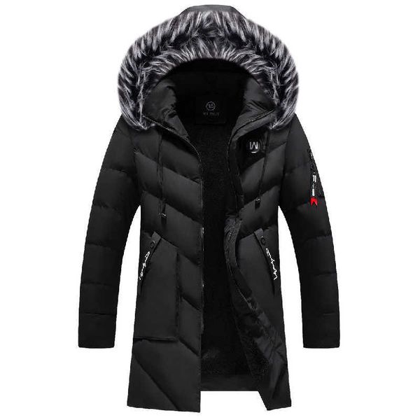 winter parkas men thicken warm jackets men fashion faux fur hooded fleece coats casual waterproof cotton long snowjacket 210603, Black
winter parkas men thicken warm jackets men fashion faux fur hooded fleece coats casual waterproof cotton long snowjacket 210603, Black
