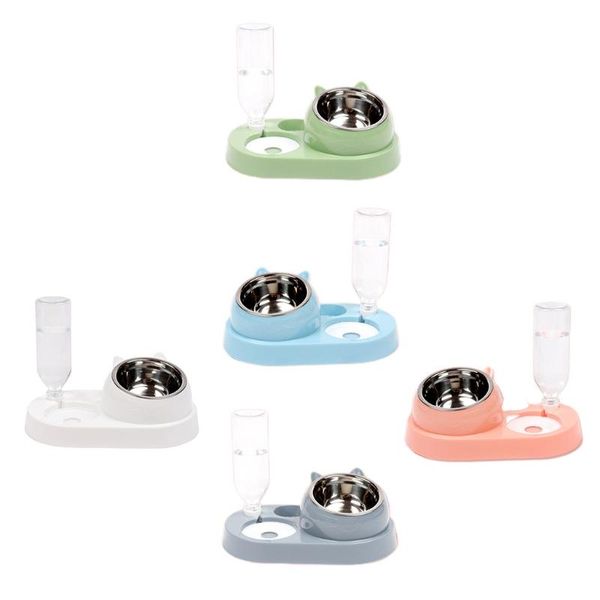 cat bowls & feeders pet water and food bowl set 15°tilted with automatic waterer bottle for small or medium size dogs
cat bowls & feeders pet water and food bowl set 15°tilted with automatic waterer bottle for small or medium size dogs
