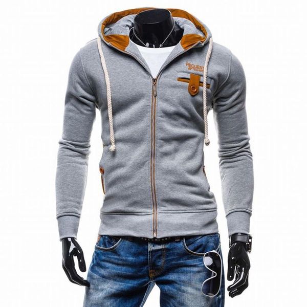 men's hoodies & sweatshirts casual color matching design all-match trend spring and autumn simplicity long-sleeved slim cardigan hooded, Black
men's hoodies & sweatshirts casual color matching design all-match trend spring and autumn simplicity long-sleeved slim cardigan hooded, Black