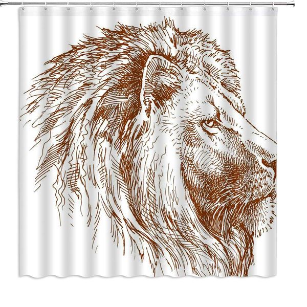lion shower curtain sketch portraits of ferocious animals in the african steppe,70x70 inch polyester fabric bathroom accessories
lion shower curtain sketch portraits of ferocious animals in the african steppe,70x70 inch polyester fabric bathroom accessories