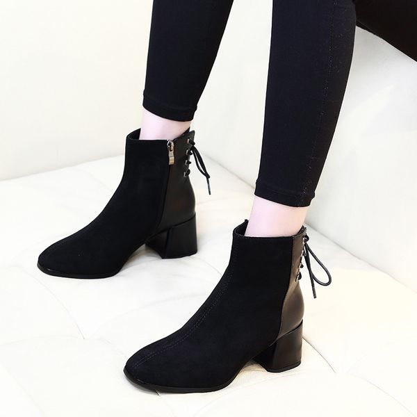 boots women ankle black flock fashion med 5cm high heel for ladies square toe plus size woman shoes g0155 z243
boots women ankle black flock fashion med 5cm high heel for ladies square toe plus size woman shoes g0155 z243