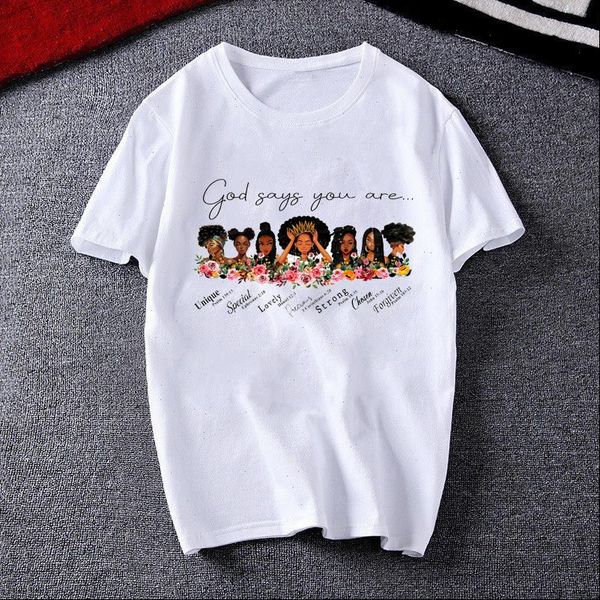 brand summer women t shirt god says you are unique print shirts female o neck short sleeve tshirts casual loose, White
brand summer women t shirt god says you are unique print shirts female o neck short sleeve tshirts casual loose, White