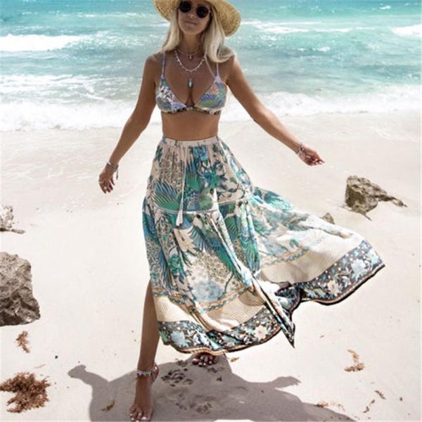 skirts women fashion boho chiffon high waist summer beach long maxi floral cover-up, Black
skirts women fashion boho chiffon high waist summer beach long maxi floral cover-up, Black