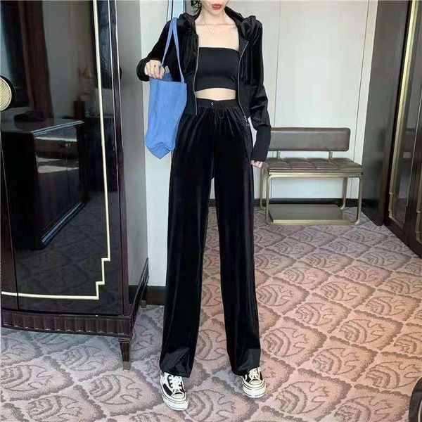 women's two piece pants velvet tracksuit women costume set long sleeve hooded crop long pant loose velour for sporting suit s-xl, White
women's two piece pants velvet tracksuit women costume set long sleeve hooded crop long pant loose velour for sporting suit s-xl, White