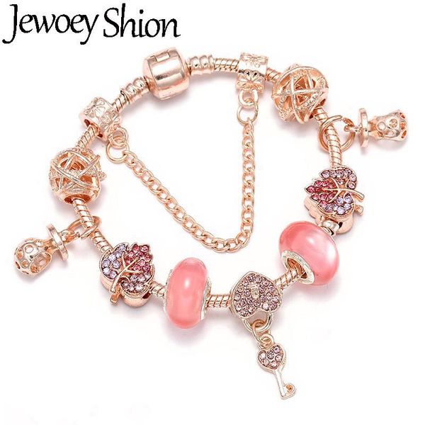 jewoey shion arrival rose gold charm bracelets for women pink love key beads fit brand diy handmake jewelry gift, Golden;silver
jewoey shion arrival rose gold charm bracelets for women pink love key beads fit brand diy handmake jewelry gift, Golden;silver